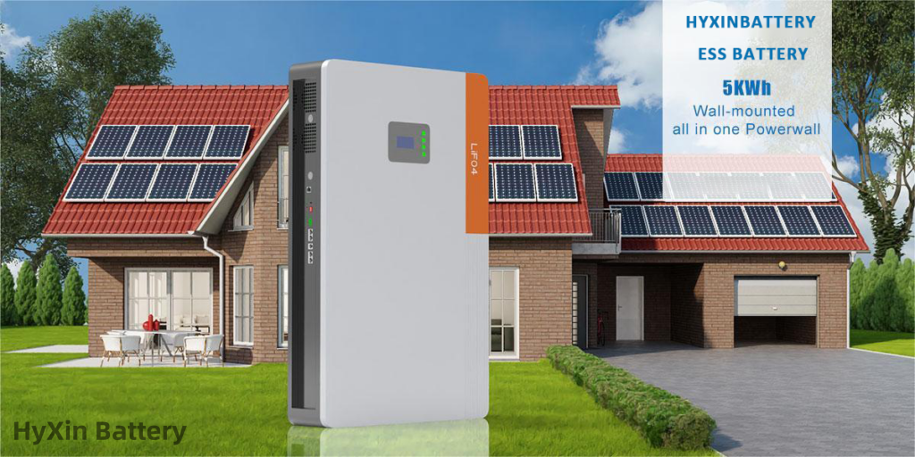 ESS All in one batteries 48v 5kwh with inverter high quality All-in-one 48V 100Ah 5Kwh LiFePO4 Lithium Battery w/ Inverter Powerwall Battery HYXinbattery for ESS Residential Solar Battery System