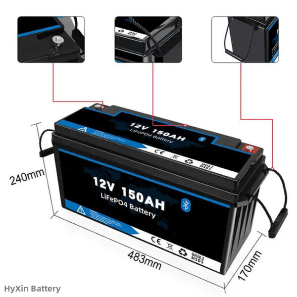 reliable backup power 1.28v 150ah battery packs hyxinbattery grade a cells