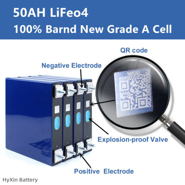 3.2V 50Ah EVE LF50F Primastic Battery LiFePO4 Cells