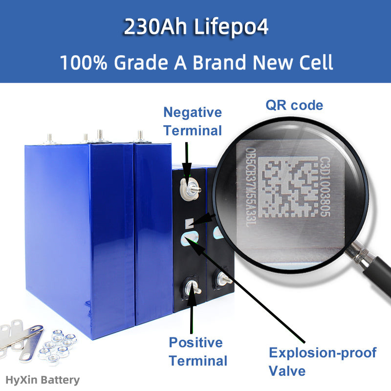 3.2v 230ah isolation packing Home storage system 1 CALB 3.2V 230Ah A Class LiFePO4 battery cells for electric vehicles