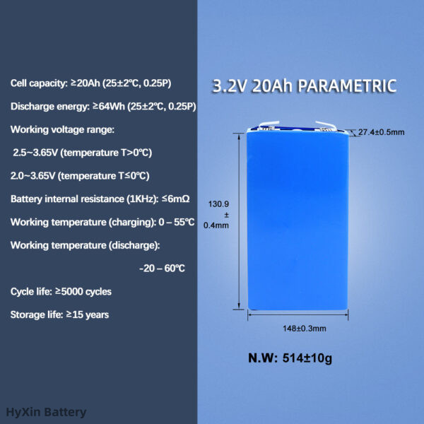 6000 cycles batteries LFP lithium iron phosphate batteries 20ah 3.2v