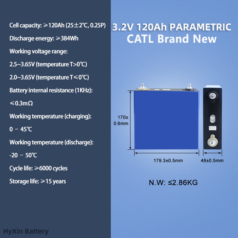 CATL 120Ah 6000 cycles A Class battery cells CATL 120Ah 3.2V Grade A lifepo4 prismatic battery for ESS solar system